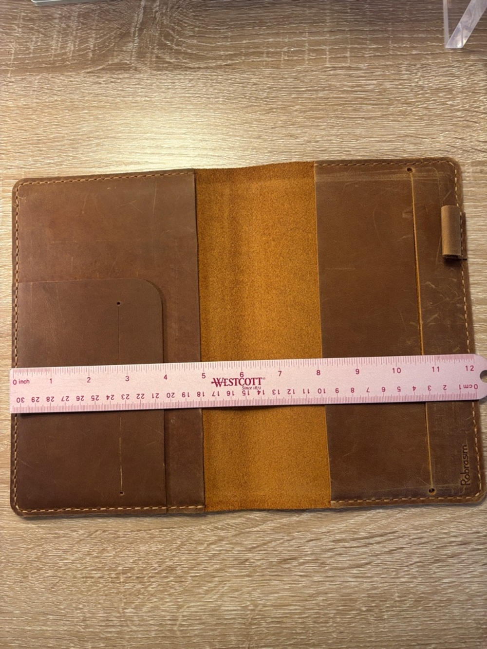A5 Slim Leather Stamped Cover for Notebook Planner - Picture 9 of 12